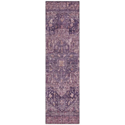 Clarina Purple Washable Indoor - Outdoor Rug - LOOMLAN - LOOMLAN Rugs - Outdoor Rugs