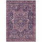 Clarina Purple Washable Indoor - Outdoor Rug - LOOMLAN - LOOMLAN Rugs - Outdoor Rugs