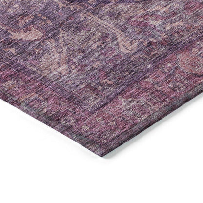 Clarina Purple Washable Indoor - Outdoor Rug - LOOMLAN - LOOMLAN Rugs - Outdoor Rugs