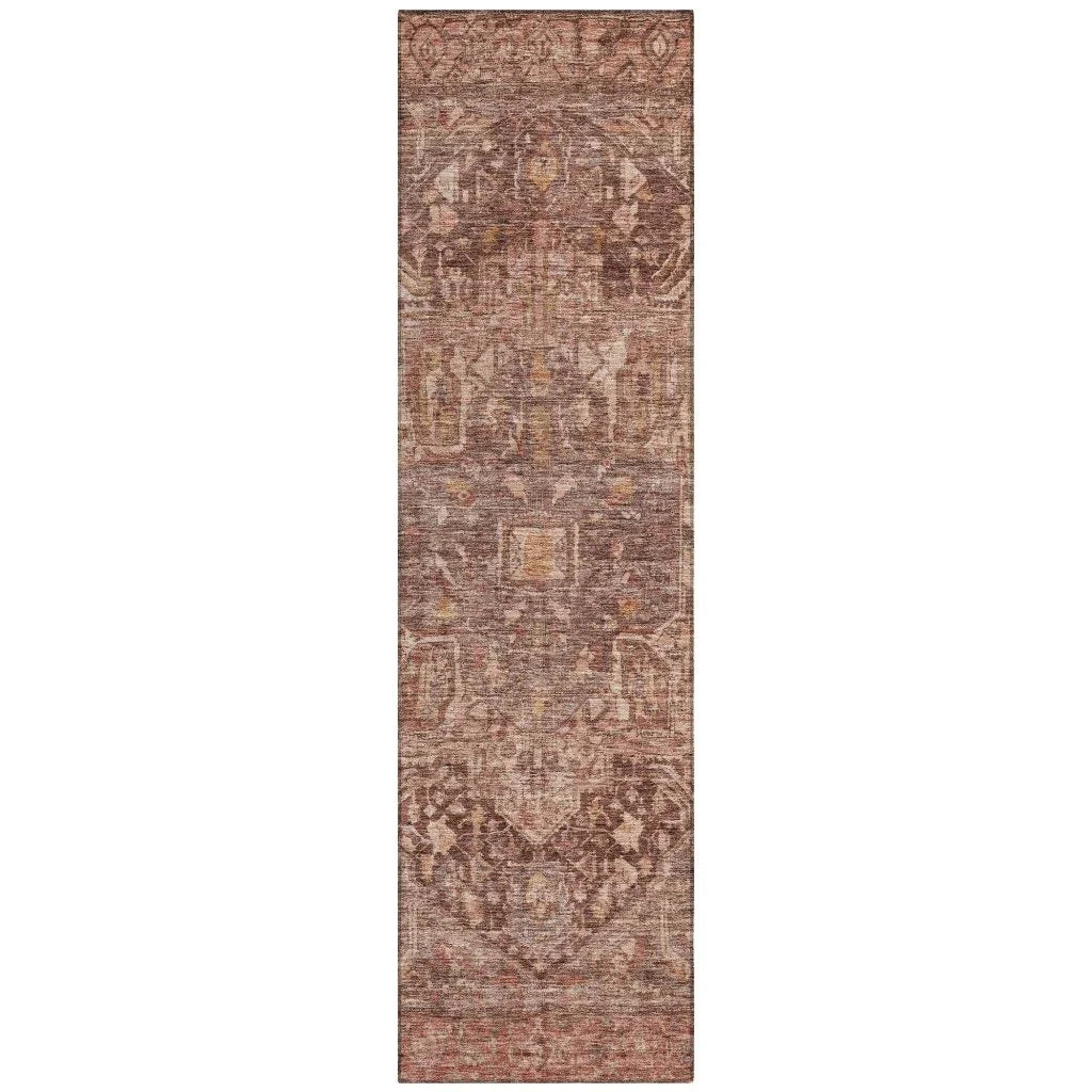 Clarina Red Washable Indoor - Outdoor Rug - LOOMLAN - LOOMLAN Rugs - Outdoor Rugs
