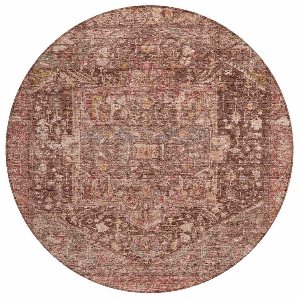 Clarina Red Washable Indoor - Outdoor Rug - LOOMLAN - LOOMLAN Rugs - Outdoor Rugs