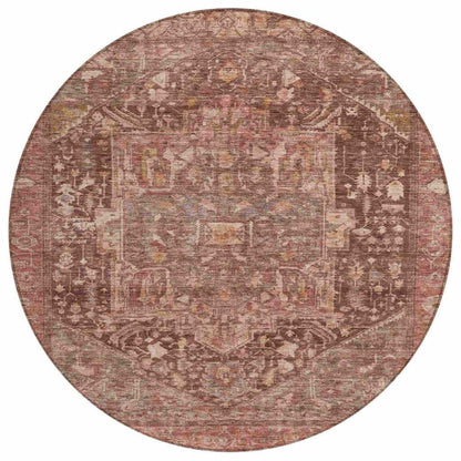 Clarina Red Washable Indoor - Outdoor Rug - LOOMLAN - LOOMLAN Rugs - Outdoor Rugs