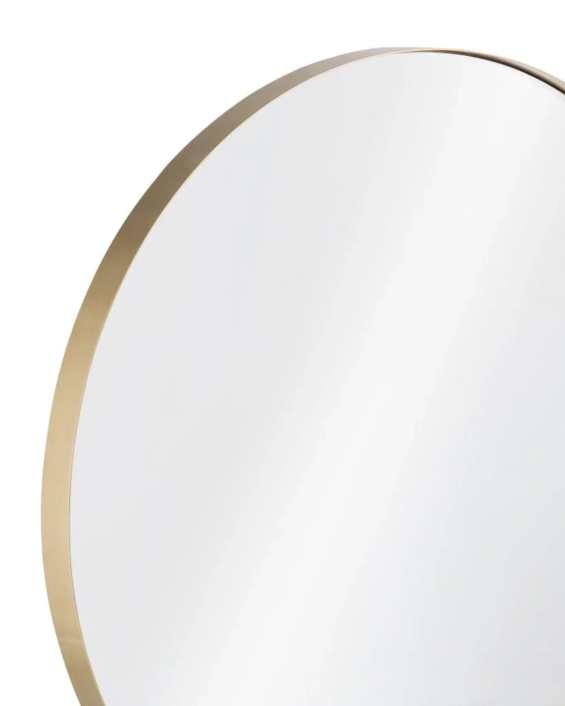 Clarion Sleek Brass Frame Wall Mirror - LOOMLAN - Bassett Mirror - Wall Mirrors