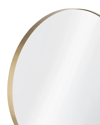 Clarion Sleek Brass Frame Wall Mirror - LOOMLAN - Bassett Mirror - Wall Mirrors