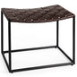 Clarissa Woven Leather Stool