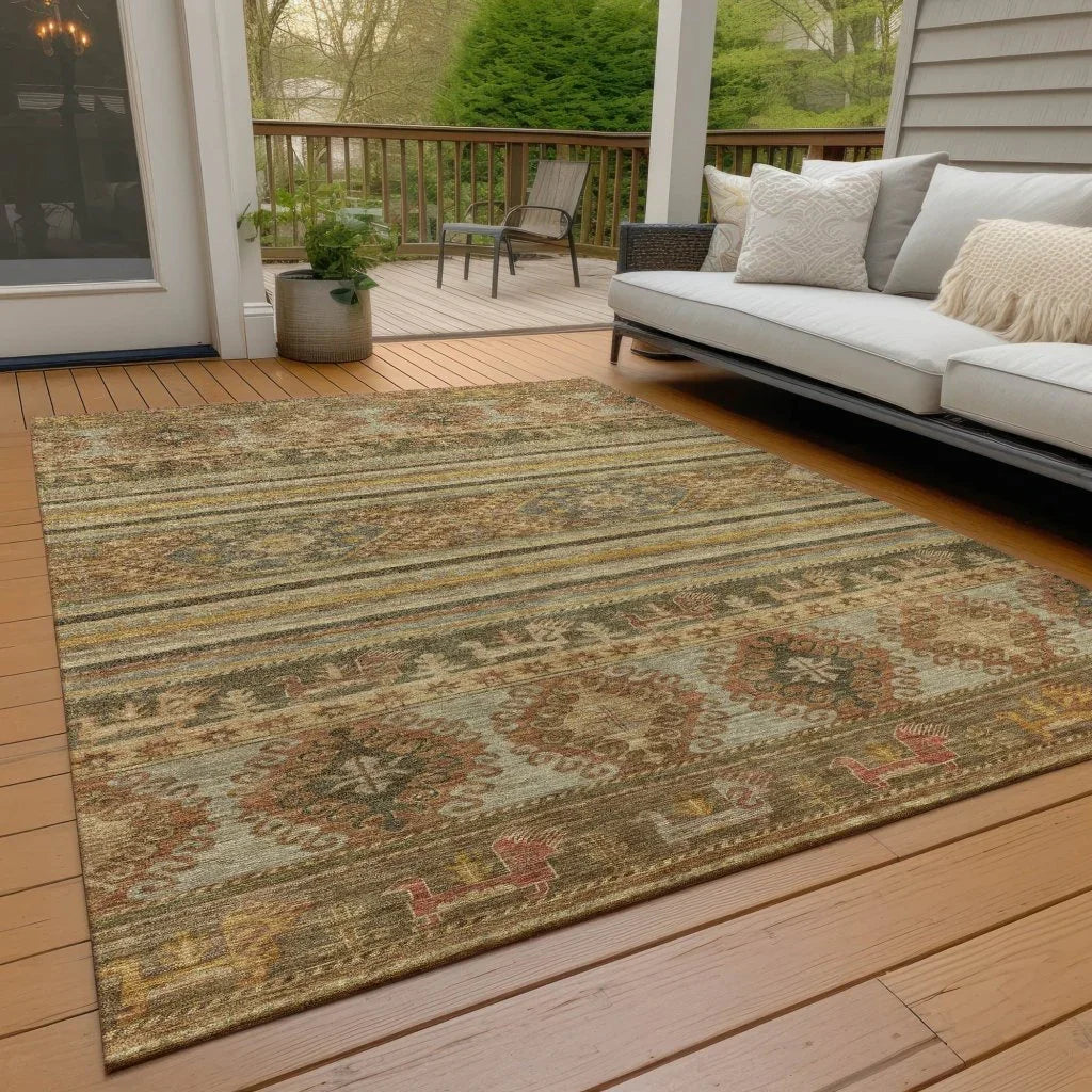 Claritha Beige Washable Indoor - Outdoor Rug - LOOMLAN - LOOMLAN Rugs - Outdoor Rugs