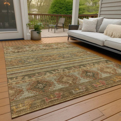 Claritha Beige Washable Indoor - Outdoor Rug - LOOMLAN - LOOMLAN Rugs - Outdoor Rugs