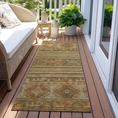 Claritha Beige Washable Indoor - Outdoor Rug - LOOMLAN - LOOMLAN Rugs - Outdoor Rugs