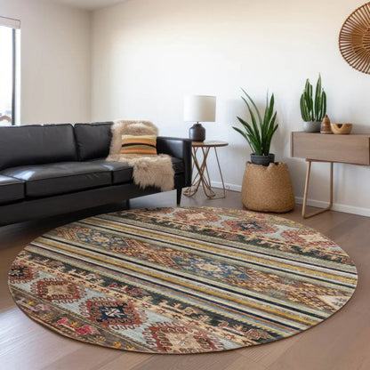 Claritha Orange Washable Indoor - Outdoor Rug - LOOMLAN - LOOMLAN Rugs - Outdoor Rugs