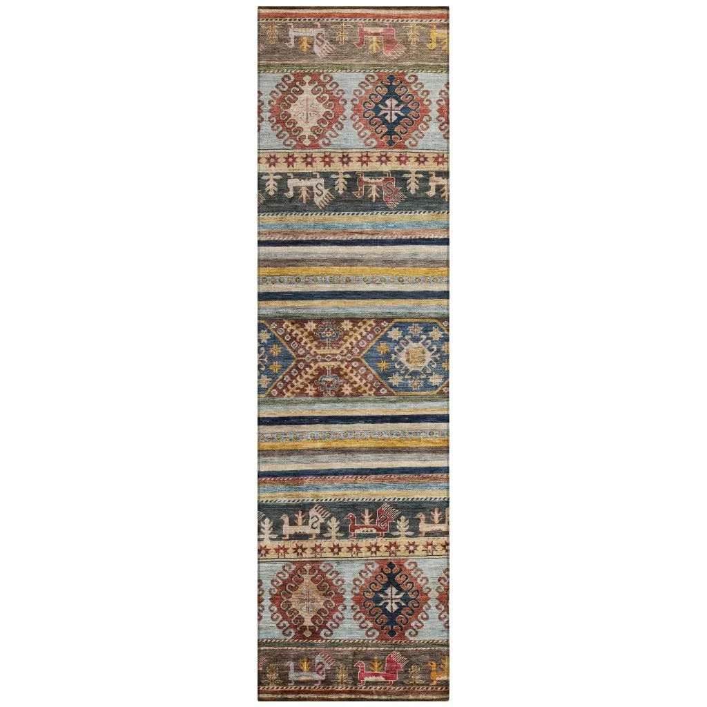 Claritha Orange Washable Indoor - Outdoor Rug - LOOMLAN - LOOMLAN Rugs - Outdoor Rugs