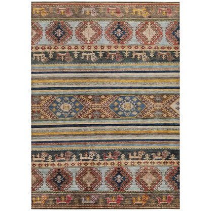 Claritha Orange Washable Indoor - Outdoor Rug - LOOMLAN - LOOMLAN Rugs - Outdoor Rugs
