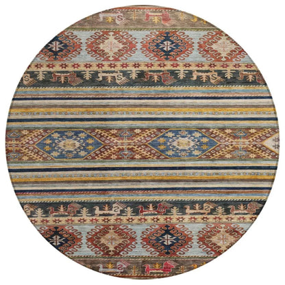 Claritha Orange Washable Indoor - Outdoor Rug - LOOMLAN - LOOMLAN Rugs - Outdoor Rugs
