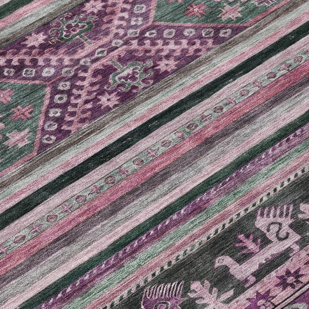Claritha Purple Washable Indoor - Outdoor Rug - LOOMLAN - LOOMLAN Rugs - Outdoor Rugs