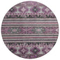 Claritha Purple Washable Indoor - Outdoor Rug - LOOMLAN - LOOMLAN Rugs - Outdoor Rugs
