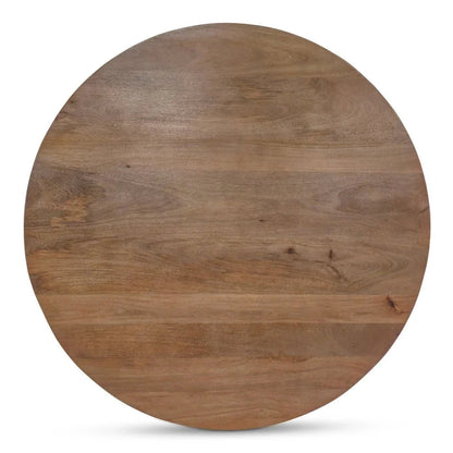Clark Brown Wood Round Dining Table-Dining Tables-Moe's Home-LOOMLAN