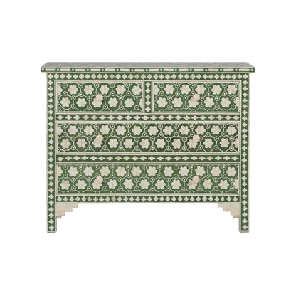 Clark Four Drawers Green Chest