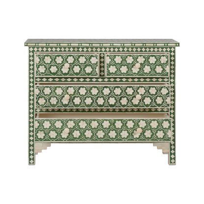Clark Four Drawers Green Chest