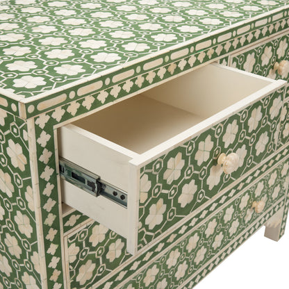 Clark Four Drawers Green Chest