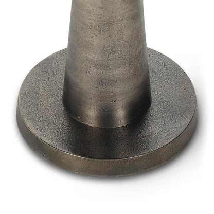 Clark Reclaimed Cast Aluminum Round End Table - LOOMLAN - Urbia - Side Tables