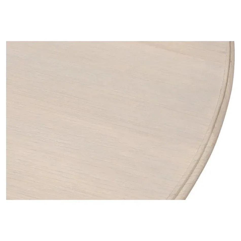 Clark Rustic Oak Finished Round Dining Table-Dining Tables-Sarreid-LOOMLAN