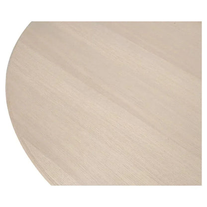 Clark Rustic Oak Finished Round Dining Table-Dining Tables-Sarreid-LOOMLAN