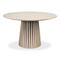 Clark Rustic Oak Finished Round Dining Table-Dining Tables-Sarreid-LOOMLAN