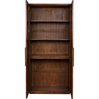 Clash Hutch Armoire Tall Bookcase Cabinet - LOOMLAN - Noir - Bookcases