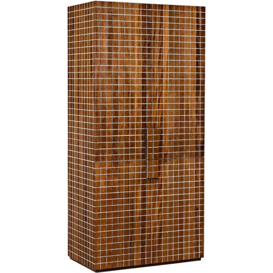 Clash Hutch Armoire Tall Bookcase Cabinet - LOOMLAN - Noir - Bookcases