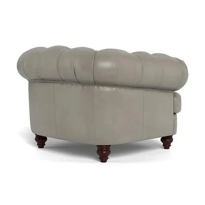 Classic Chesterfield - Inspired Leather Club Chair Retro - LOOMLAN - Uptown Sebastian - Club Chairs