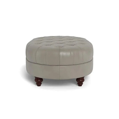 Classic Chesterfield - Inspired Leather Ottoman Retro - LOOMLAN - Uptown Sebastian - Ottomans