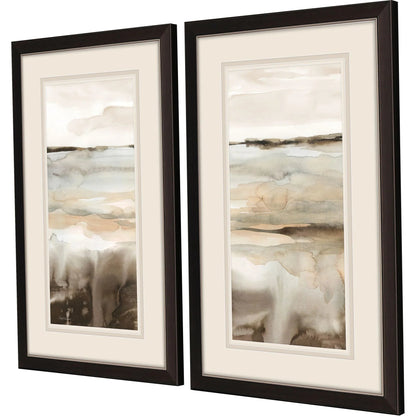 Classic Field Brown Framed Wall Art 2PC