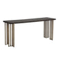 Classic Wood Console Table With Brass Legs - LOOMLAN - SUNPAN - Console Tables