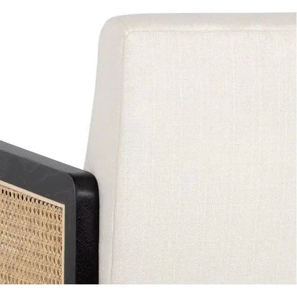 Claudette Office Chair Linoso With Gold Base-Office Chairs-SUNPAN-LOOMLAN