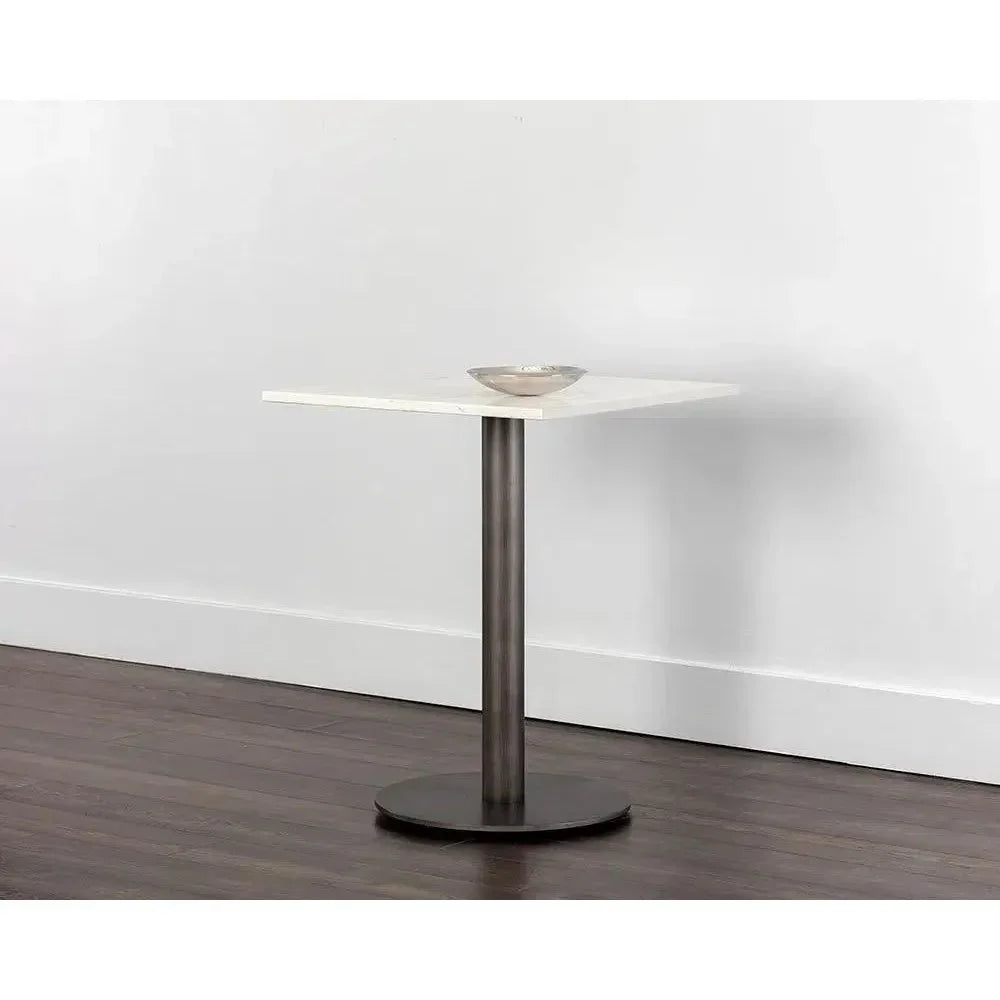 Claudia Marble Top Square Bistro Table-Dining Tables-SUNPAN-LOOMLAN