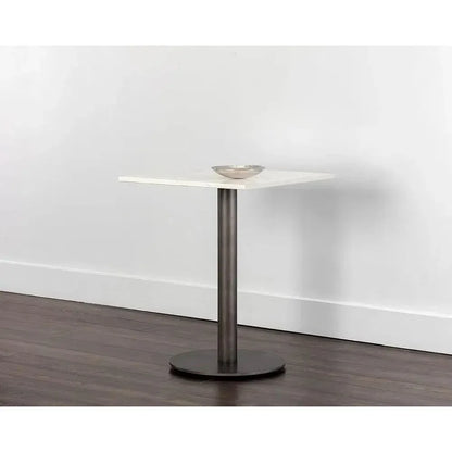 Claudia Marble Top Square Bistro Table-Dining Tables-SUNPAN-LOOMLAN
