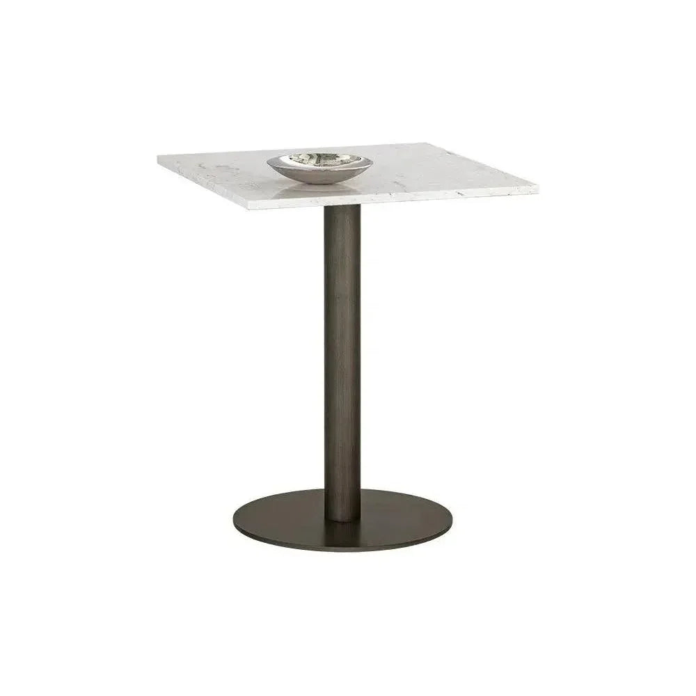 Claudia Marble Top Square Bistro Table-Dining Tables-SUNPAN-LOOMLAN