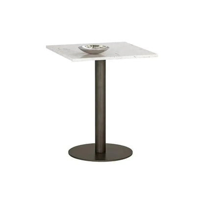Claudia Marble Top Square Bistro Table-Dining Tables-SUNPAN-LOOMLAN