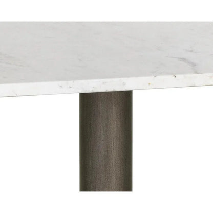Claudia Marble Top Square Bistro Table-Dining Tables-SUNPAN-LOOMLAN