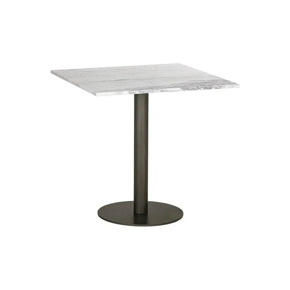 Claudia Marble Top Square Bistro Table-Dining Tables-SUNPAN-30"W-LOOMLAN
