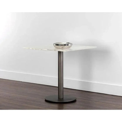 Claudia Marble Top Square Bistro Table-Dining Tables-SUNPAN-LOOMLAN