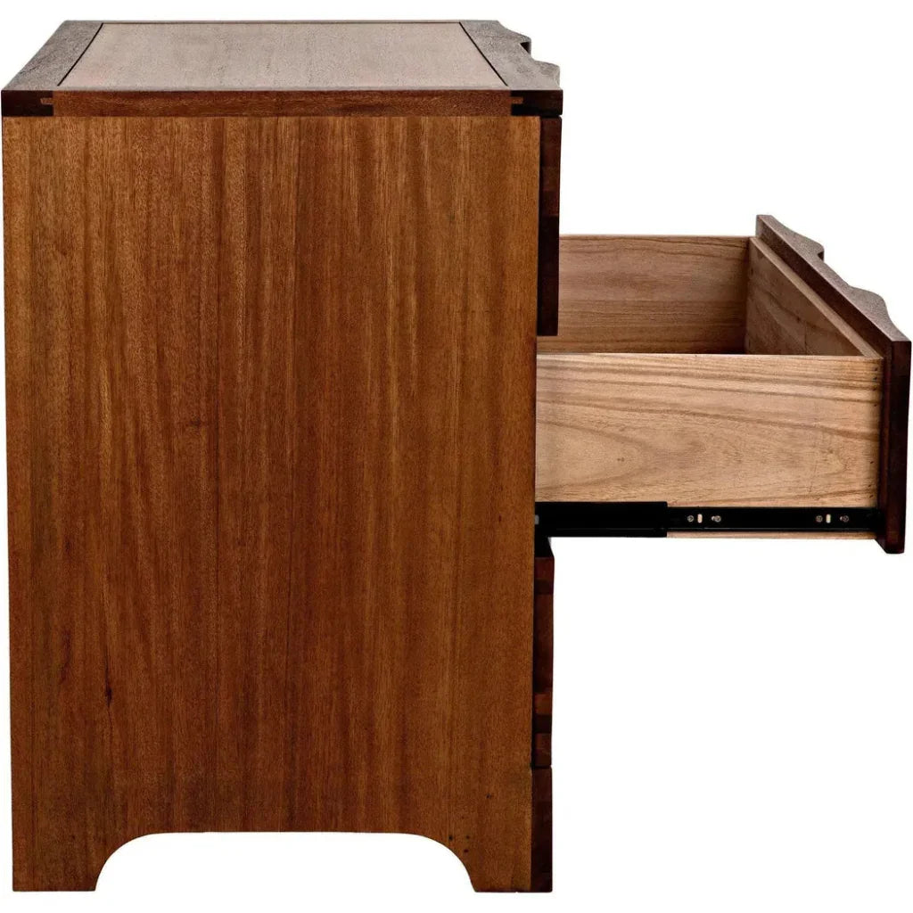 Claudie Three-Drawers Wood Chest