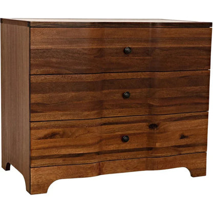 Claudie Three-Drawers Wood Chest