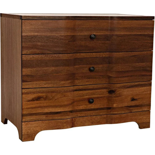 Claudie Three-Drawers Wood Chest