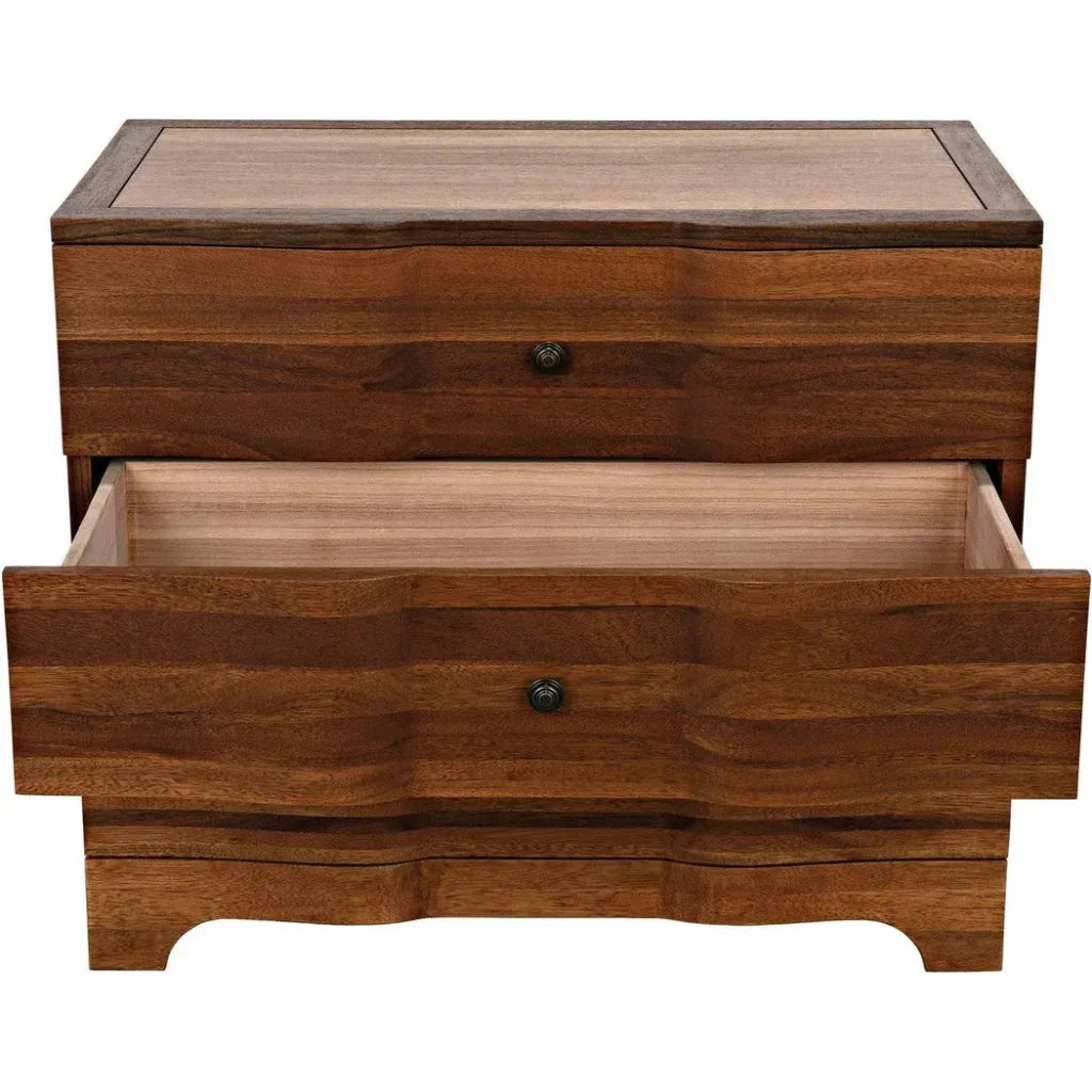 Claudie Three-Drawers Wood Chest