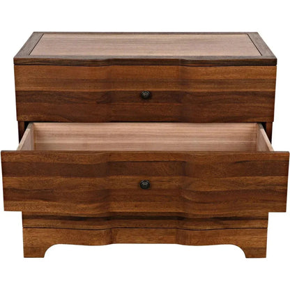 Claudie Three-Drawers Wood Chest