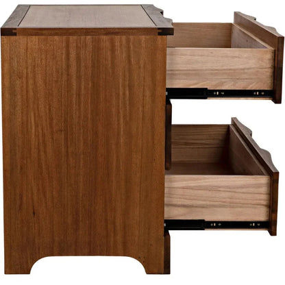 Claudie Three-Drawers Wood Chest