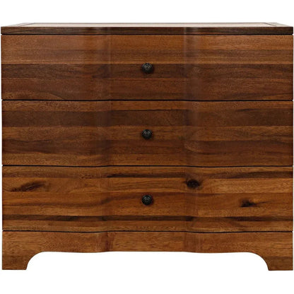 Claudie Three-Drawers Wood Chest