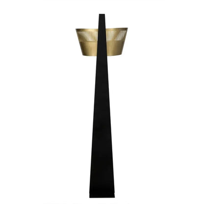 Claudius Floor Lamp, Black of Brass Steel-Floor Lamps-Noir-LOOMLAN