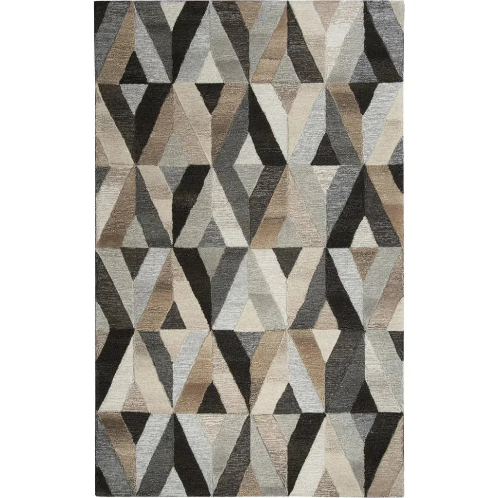 Clay Geometric Gray Large Area Rugs For Living Room - LOOMLAN - LOOMLAN - Area Rugs