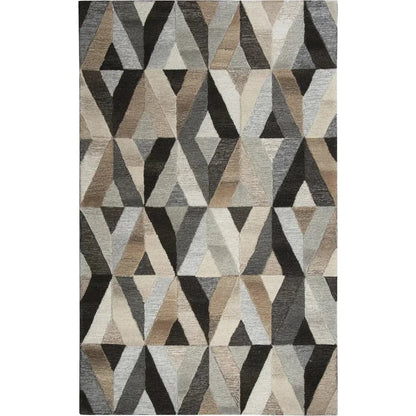 Clay Geometric Gray Large Area Rugs For Living Room - LOOMLAN - LOOMLAN - Area Rugs